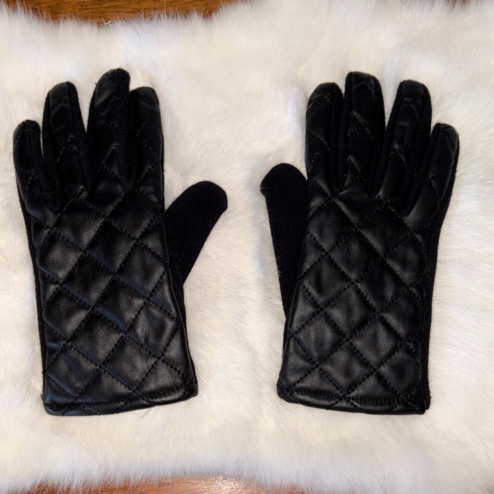 ❤️‍🔥3/10$ Women’s Black Quilted 🧤 Gloves